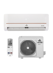 Evvoli 12000 BTU Split Air Conditioner with T3 Rotary Compressor, 1 Ton, EVT3-12K-MD-1C, White