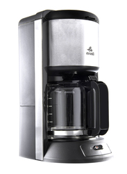 ايفولي صانعة للقهوة 1.25 لتر مع ابريق زجاجي, 1100 واط, EVKA-CO10MB, اسود