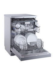 Evvoli 14 Place Setting 7 Program Dishwasher, EVDW-143MS, Platinum Silver