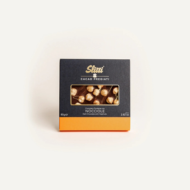 Slitti Dark Chocolate Tart with Langhe Hazelnuts 80g