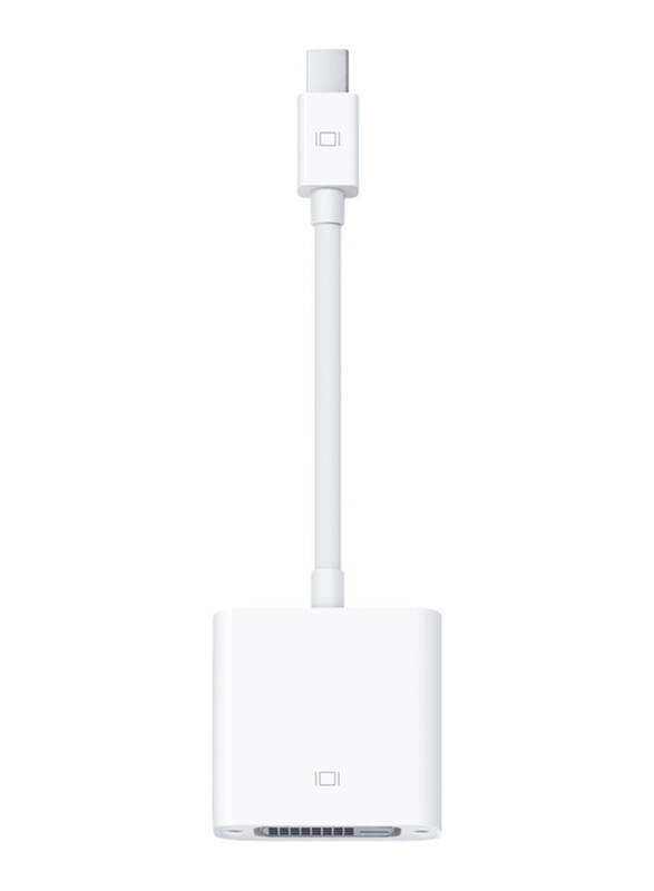 

Apple Mini Display Port DVI Adapter, Display Port to DVI for Computers/Laptops, White