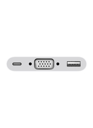 Apple VGA Multiport Adapter, USB Type-C Male to VGA Multiport USB Type-C for Apple iPad/Mac, White