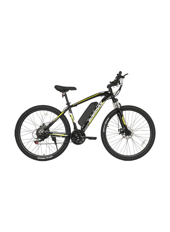 Gammax Explorer E Mountain Bike, 27.5 Inch, Extra Large, Black/Yellow