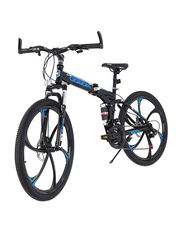 Mogoo Runner Mountain Bike, 26 Inch, Large, Black/Blue