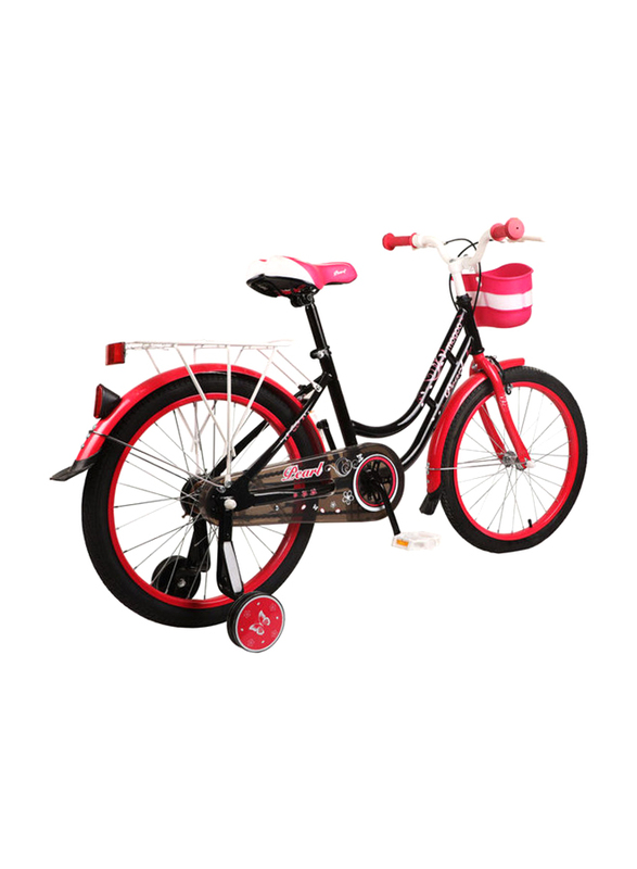 Mogoo Pearl Kids Bicycle, Medium, MGPEARL20BLK, Black/Pink/White