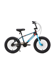 Mogoo Travel Friendly Kids Bicycle, 16 Inch, MG Mountaineer, Black/Blue