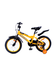 Mogoo Classic Unisex Kids Bicycle, 16 Inch, MGCL16YELLOW, Yellow/Black