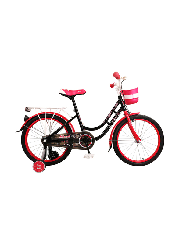 Mogoo Pearl Kids Bicycle, Medium, MGPEARL20BLK, Black/Pink/White
