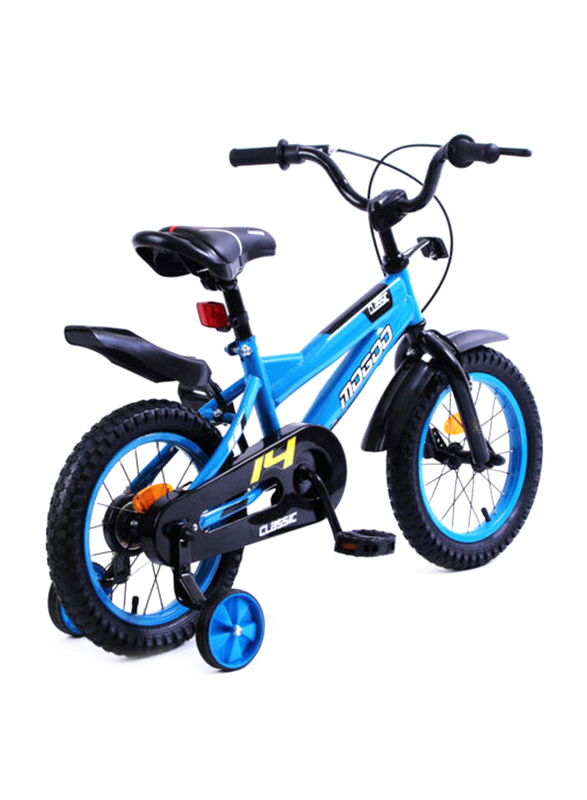 Mogoo Classic Unisex Kids Bicycle, 14 Inch, MGCL14BLUE, Blue/Black