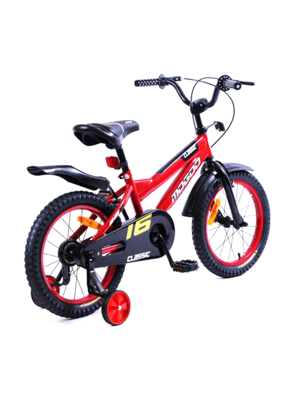Mogoo Classic Unisex Kids Bicycle, 16 Inch, MGCL16RED, Red/Black