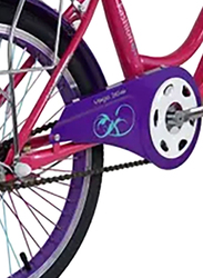 Mogoo Fashion City Unisex Kids Bicycle, 20 Inch, V.FSN20-PRPL, Purple/Pink