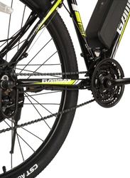 Gammax Explorer E Mountain Bike, 27.5 Inch, Extra Large, Black/Yellow