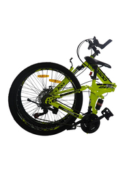 Mogoo Folding Mountain Bike, Medium, Fluorescent Yellow/Black