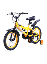 Mogoo Classic Unisex Kids Bicycle, 16 Inch, MGCL16YELLOW, Yellow/Black