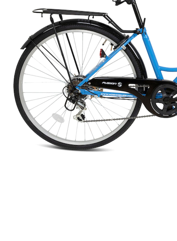 Mogoo Fusion Folding Cruiser Bike, 26 Inch, Blue