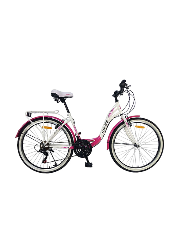 Mogoo Floress Urban Cycle, Large, Pink/White/Black