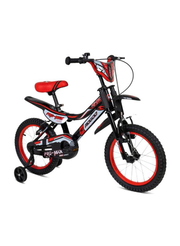 Mogoo Promax Unisex Kids Bicycle, 16 Inch, PRMX16, Black