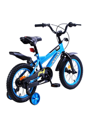 Mogoo Classic Unisex Kids Bicycle, 14 Inch, MGCL14BLUE, Blue/Black