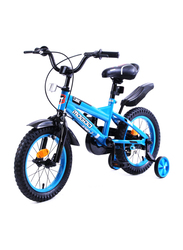 Mogoo Classic Unisex Kids Bicycle, 14 Inch, MGCL14BLUE, Blue/Black