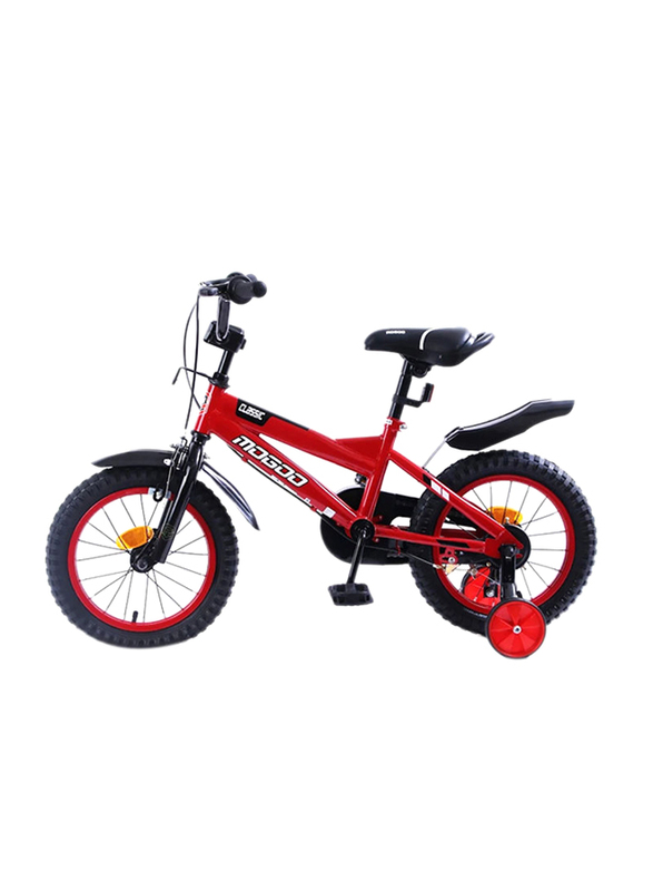 Mogoo Classic Unisex Kids Bicycle, 14 Inch, MGCL14RED, Red/Black