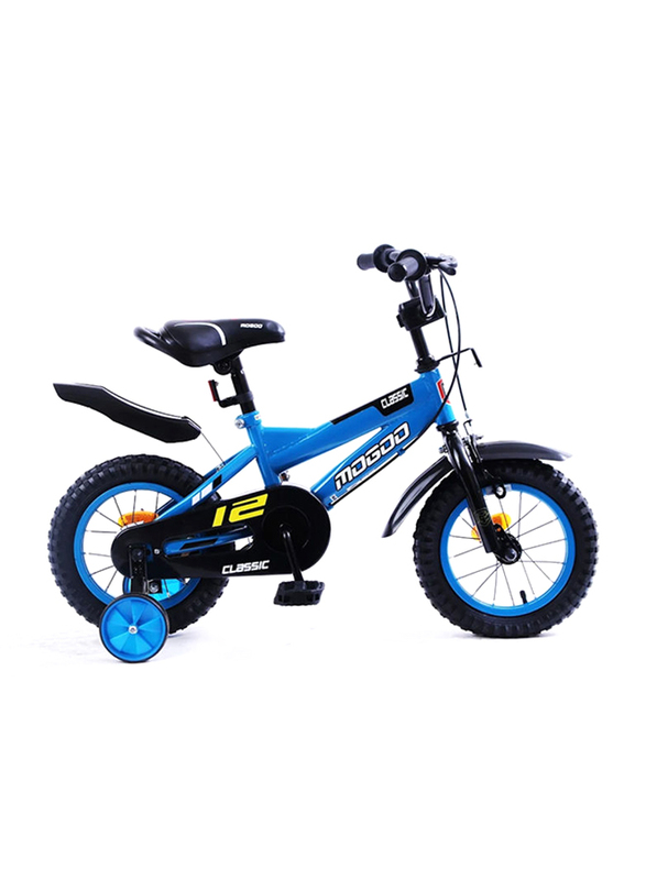 Mogoo Classic Unisex Kids Bicycle, 12 Inch, MGCL12BLUE, Blue/Black