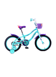Mogoo Athena Kids Bicycle, 16 Inch, MGAT16GREEN, Blue/Black/Purple