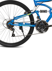 Mogoo Aviator Dual Suspension Mountain Bike, 26 Inch, Blue