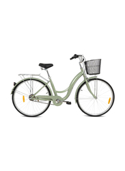 Mogoo Brooklyn Single Speed Cruiser Bike, 26 Inch, Green
