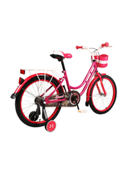 Mogoo Pearl Kids Bicycle, Medium, MGPEARL20DPNK, Pink/Black/White