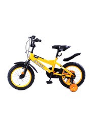 Mogoo Classic Unisex Kids Bicycle, 12 Inch, MGCL12YELLOW, Yellow/Black