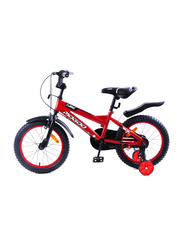 Mogoo Classic Unisex Kids Bicycle, 16 Inch, MGCL16RED, Red/Black