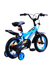 Mogoo Classic Unisex Kids Bicycle, 12 Inch, MGCL12BLUE, Blue/Black