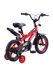 Mogoo Classic Unisex Kids Bicycle, 12 Inch, MGCL12RED, Red/Black