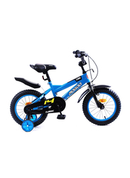 Mogoo Classic Unisex Kids Bicycle, 14 Inch, MGCL14BLUE, Blue/Black