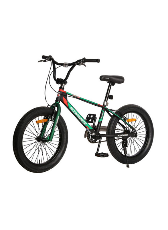 Mogoo Mountaineer Bike, 16 Inch, Green/Black