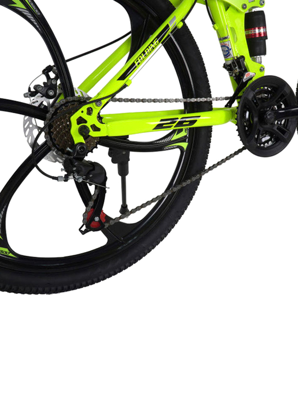 Mogoo Runner Mountain Bike, 26 Inch, Medium, Green/Black