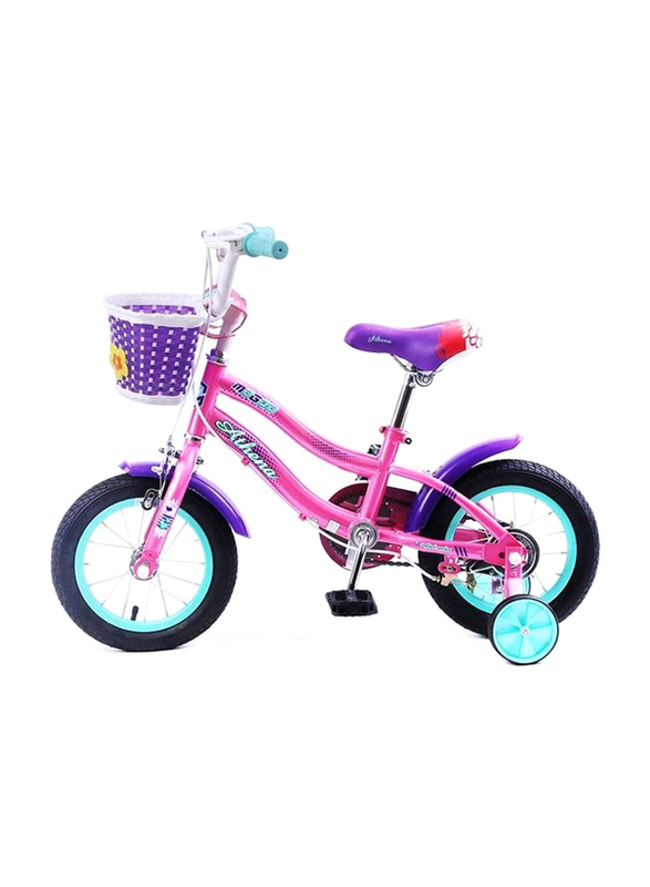 Mogoo Athena Kids Bicycle, 12 Inch, MGAT12PINK, Pink/Black/Blue