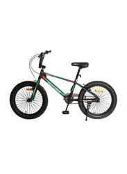 Mogoo Mountaineer Bike, 16 Inch, Green/Black