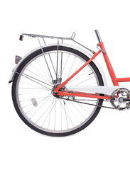 Mogoo Fiona Cruiser Bike, 24 Inch, Red