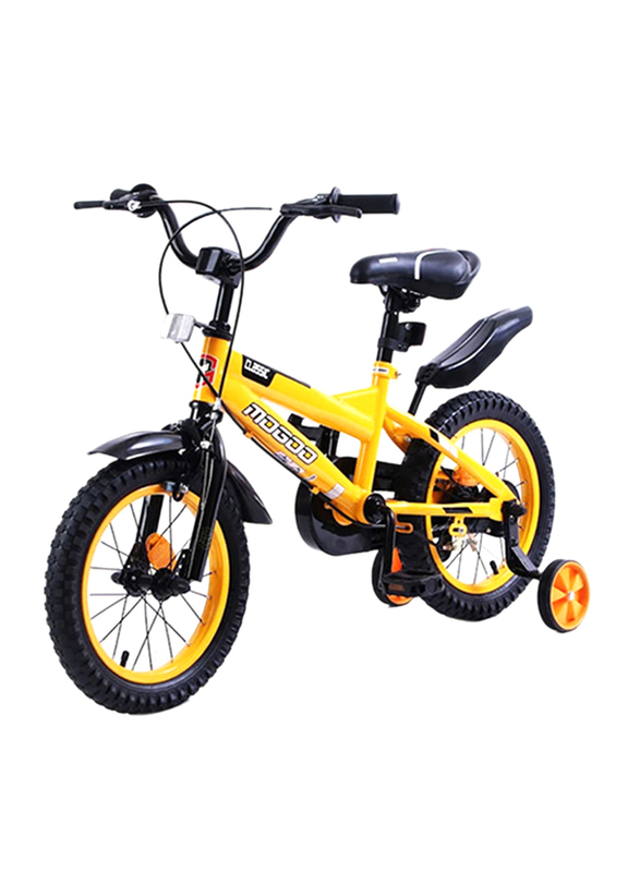 Mogoo Classic Unisex Kids Bicycle, 14 Inch, MGCL14YELLOW, Yellow/Black