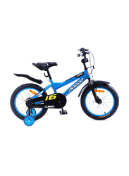 Mogoo Classic Unisex Kids Bicycle, 16 Inch, MGCL16BLUE, Blue/Black