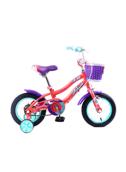 Mogoo Athena Unisex Kids Bicycle, 12 Inch, MGAT12PEACH, Peach