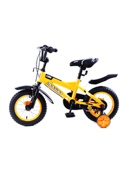 Mogoo Classic Unisex Kids Bicycle, 12 Inch, MGCL12YELLOW, Yellow/Black