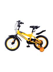 Mogoo Classic Unisex Kids Bicycle, 14 Inch, MGCL14YELLOW, Yellow/Black