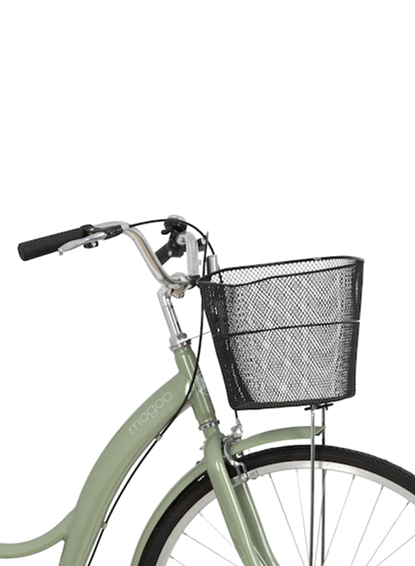 Mogoo Brooklyn Single Speed Cruiser Bike, 26 Inch, Green