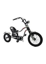 Mogoo 3-Wheel Unisex Tricycle, MG 16, Silver/Black