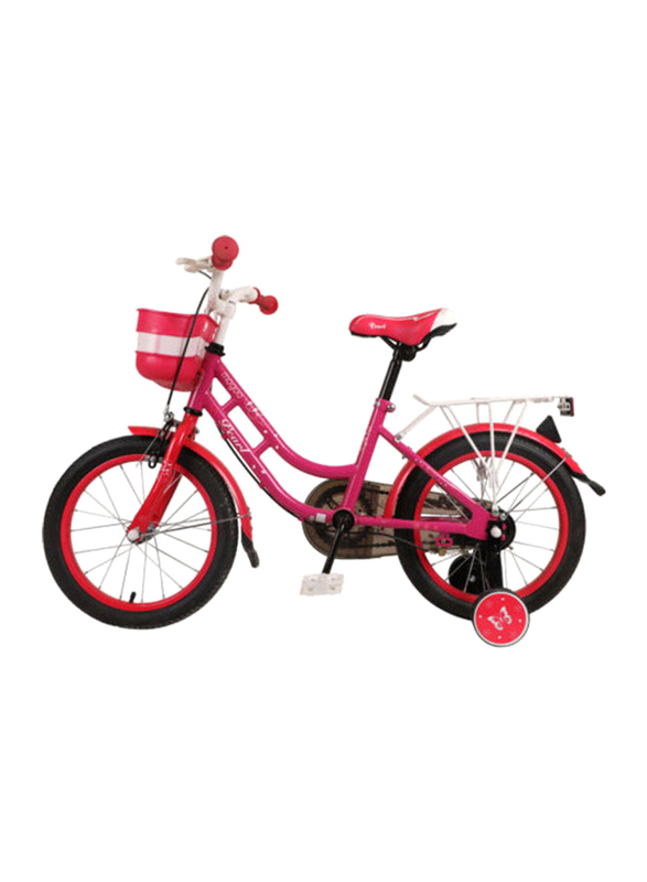 Mogoo Pearl Kids Bicycle, Small, MGPEARL16DPNK, Pink/Black/White
