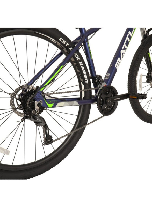 Battle Exceed 600 Mountain Bike, 29 Inch, Large, Blue/Green/Black
