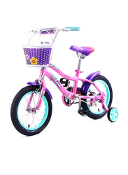 Mogoo Athena Kids Bicycle, 14 Inch, MGAT14PINK, Pink/Black/Blue