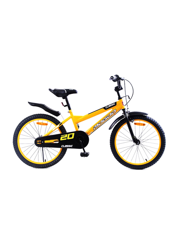 Mogoo Classic Kids Bicycle, 20 Inch, Yellow/Black